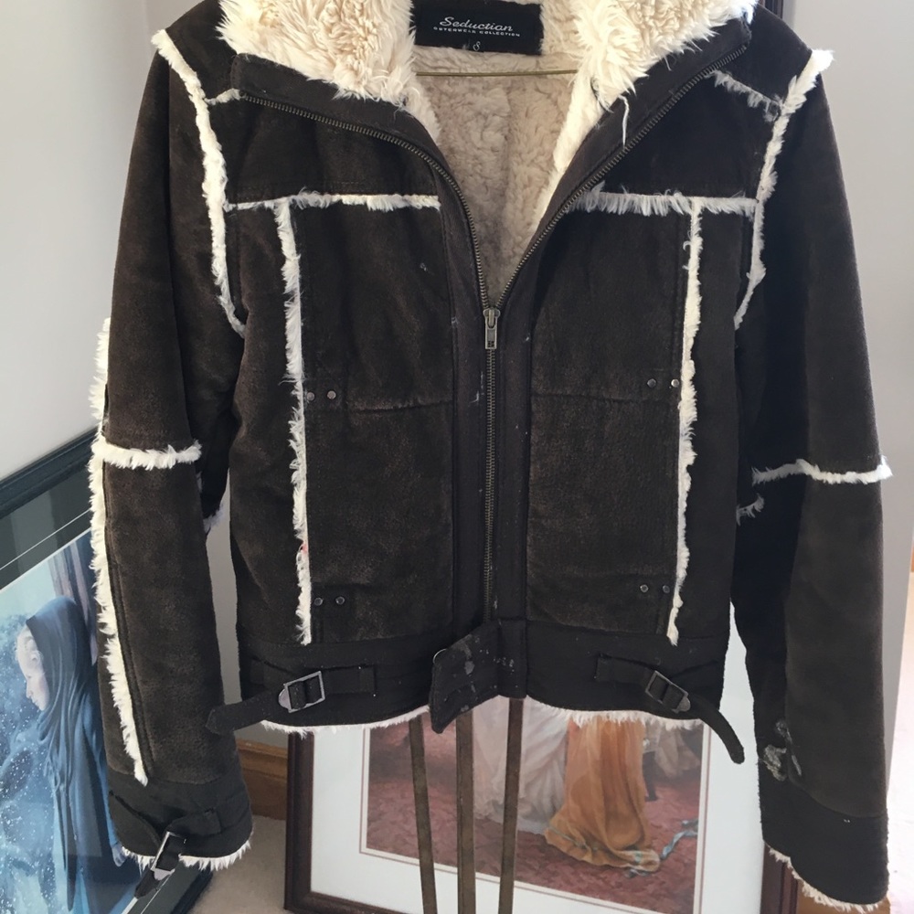 Brown suede jacket
